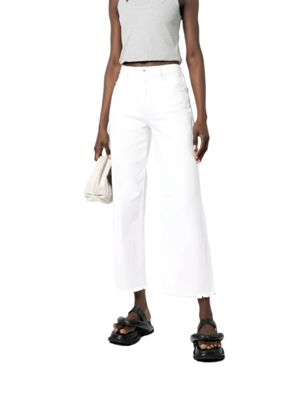 NWT SIMKHAI Jude High Rise Crop Wide Leg Jeans